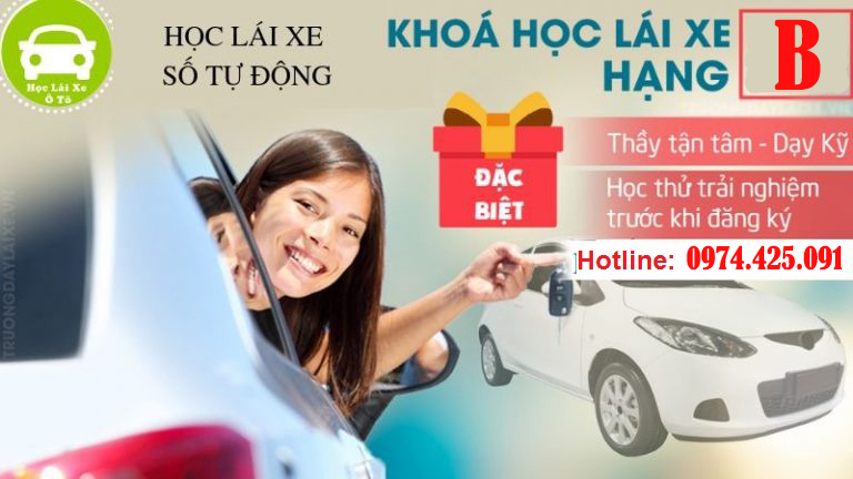 học bằng lái xe B số tự động